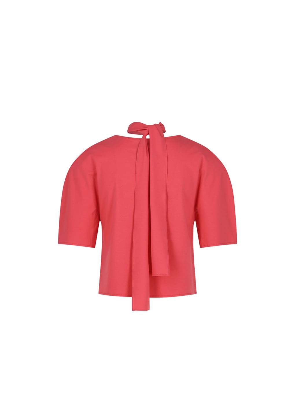 padded jersey top, red