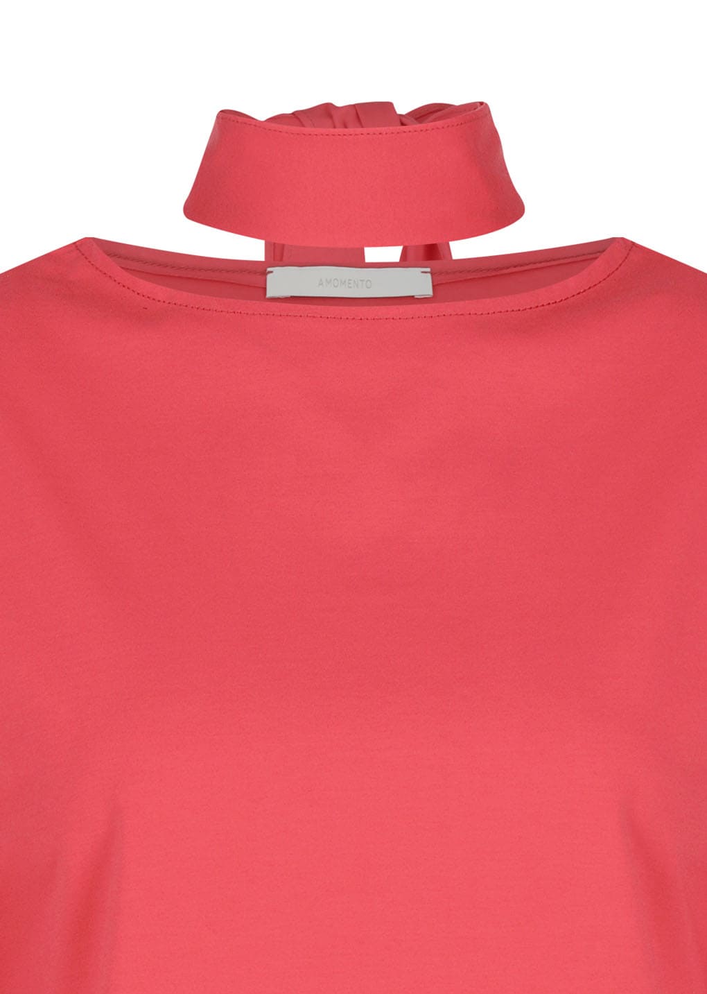 padded jersey top, red