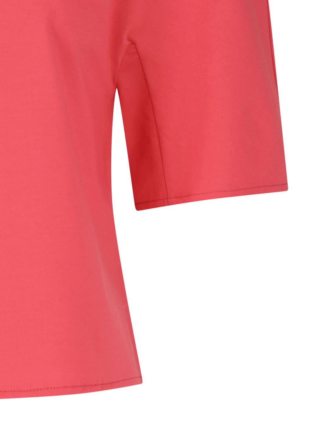 padded jersey top, red