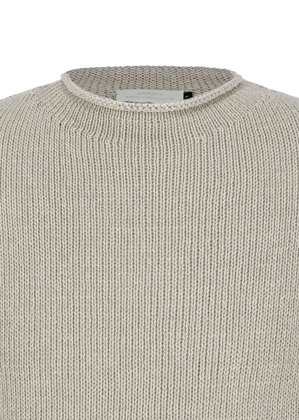 paper yarn pullover, beige