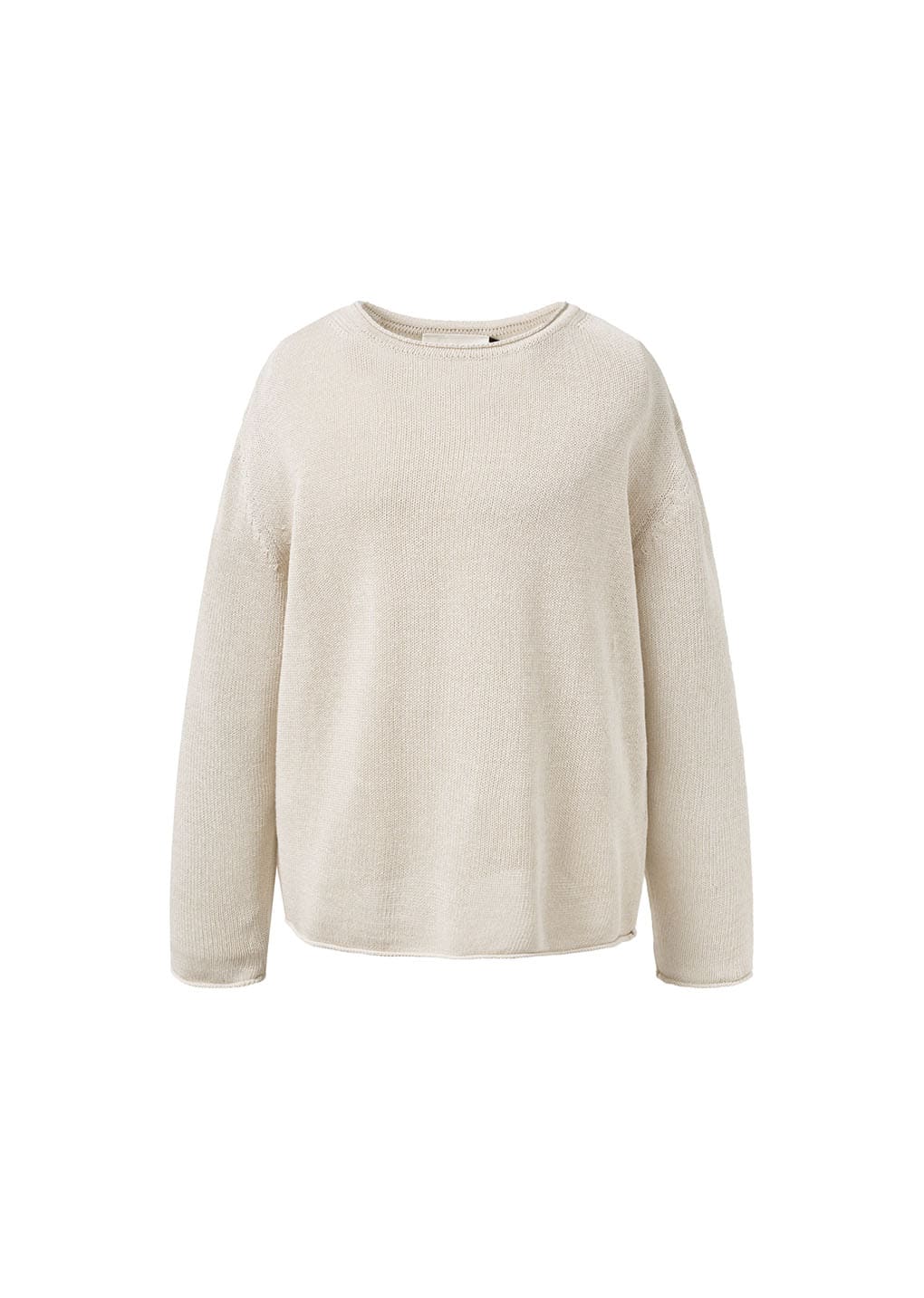 paper yarn pullover, ecru