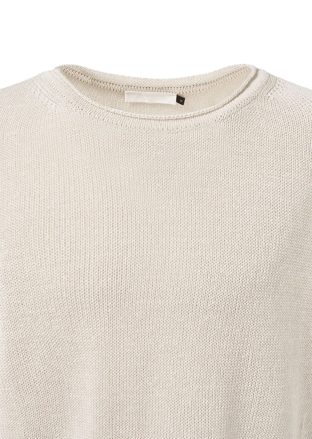 paper yarn pullover, ecru