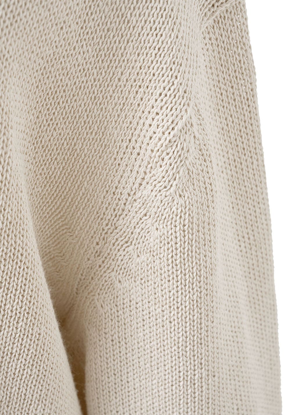 paper yarn pullover, ecru