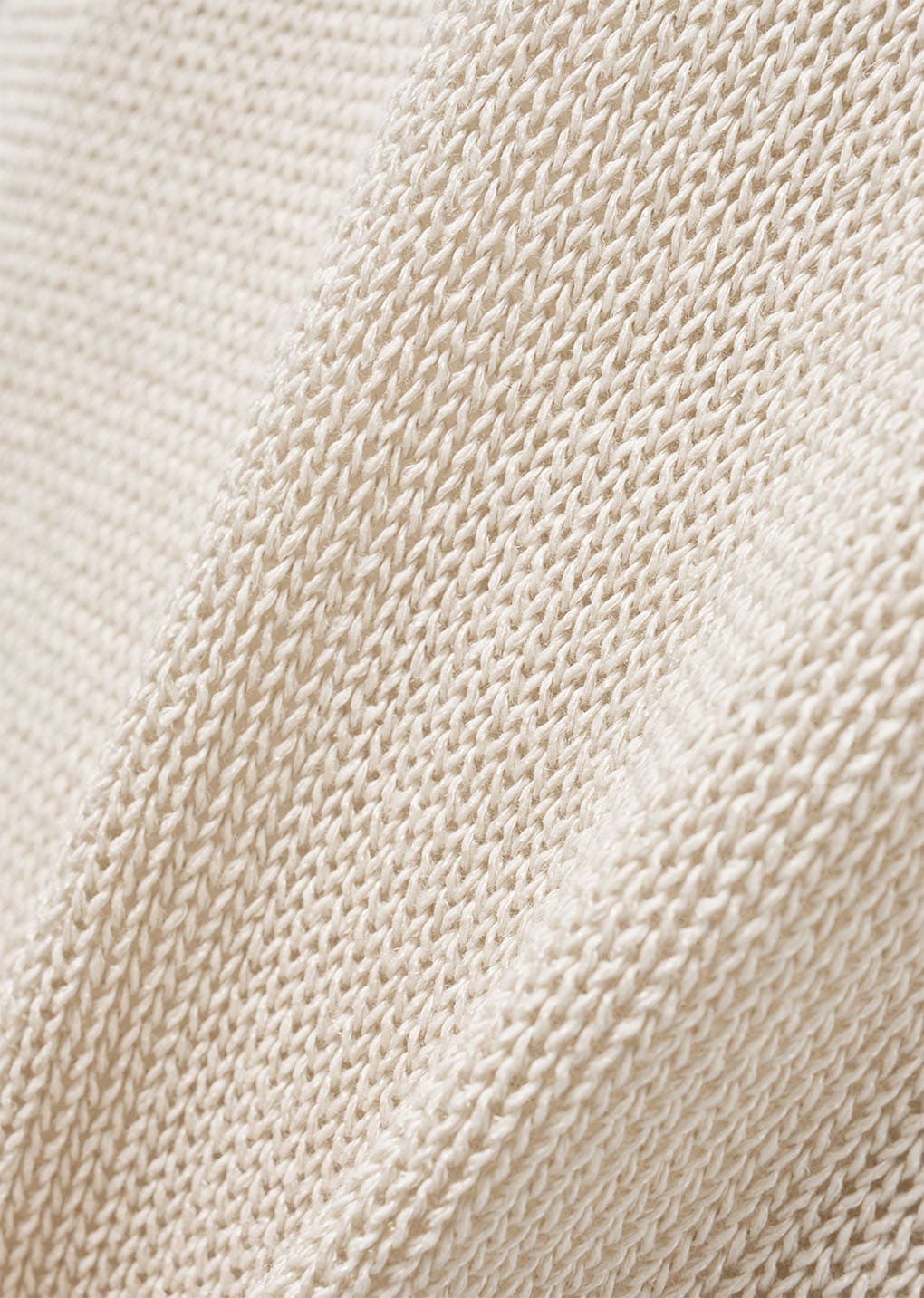 paper yarn pullover, ecru
