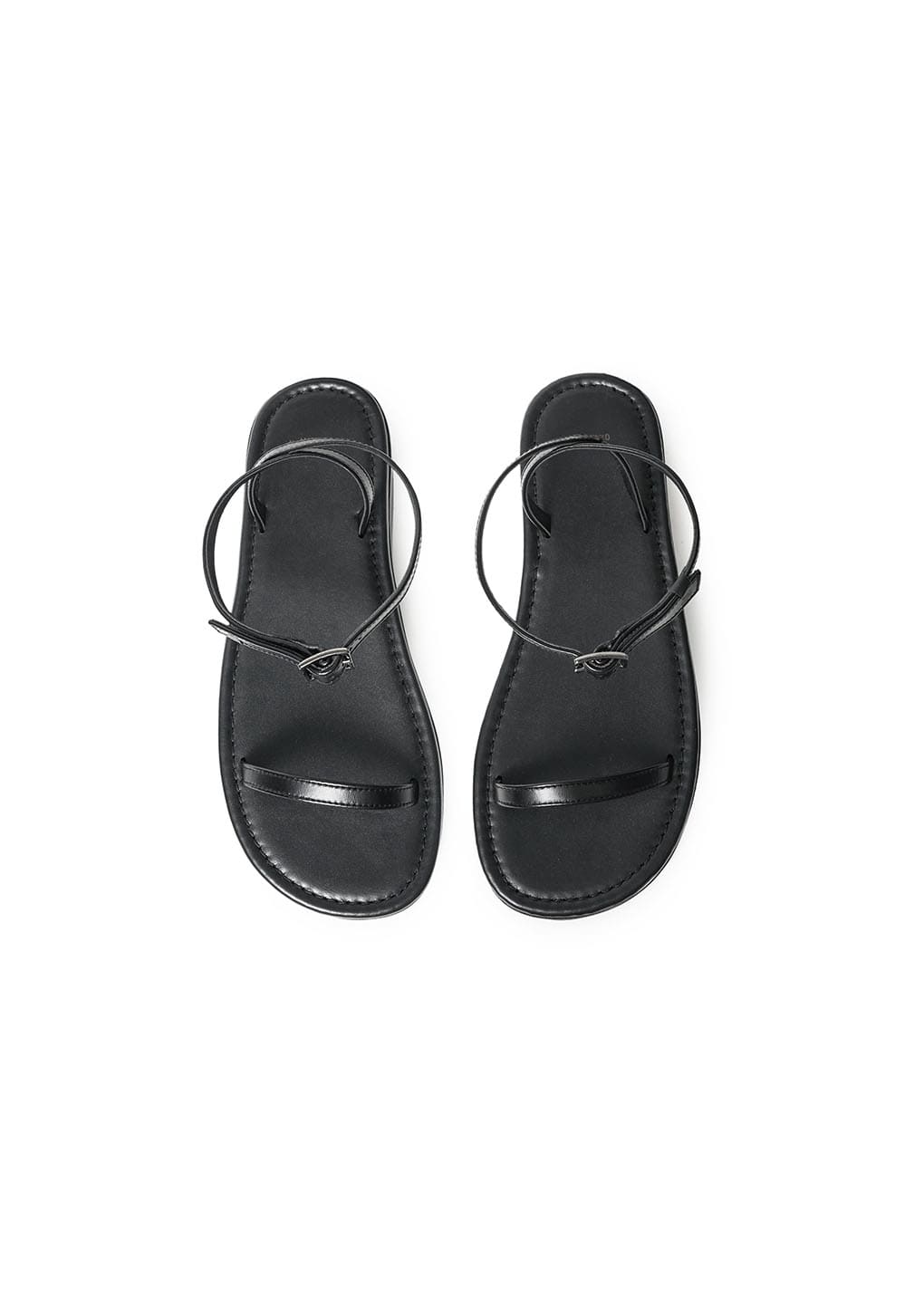 platform sandals, black hover