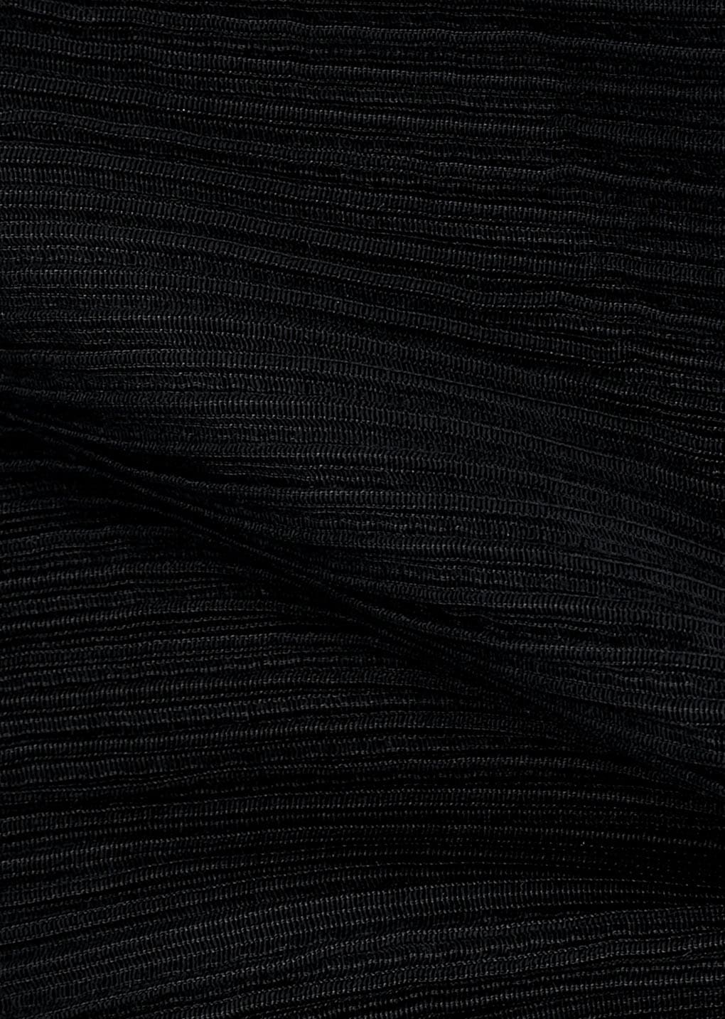 pleats curved skirt, black