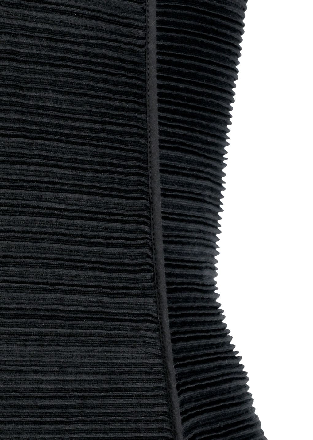 pleats hourglass mini dress, black