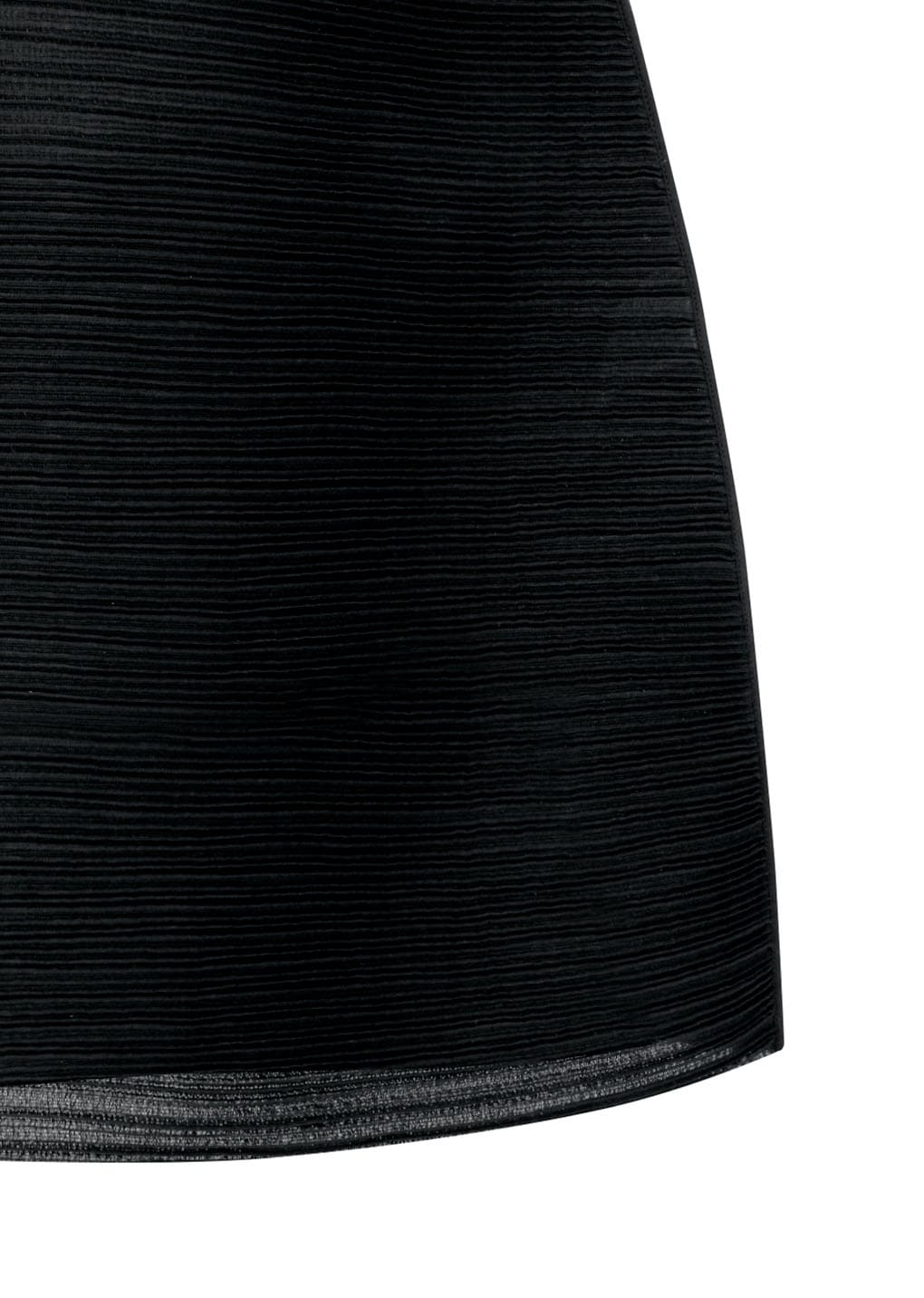 pleats hourglass mini dress, black