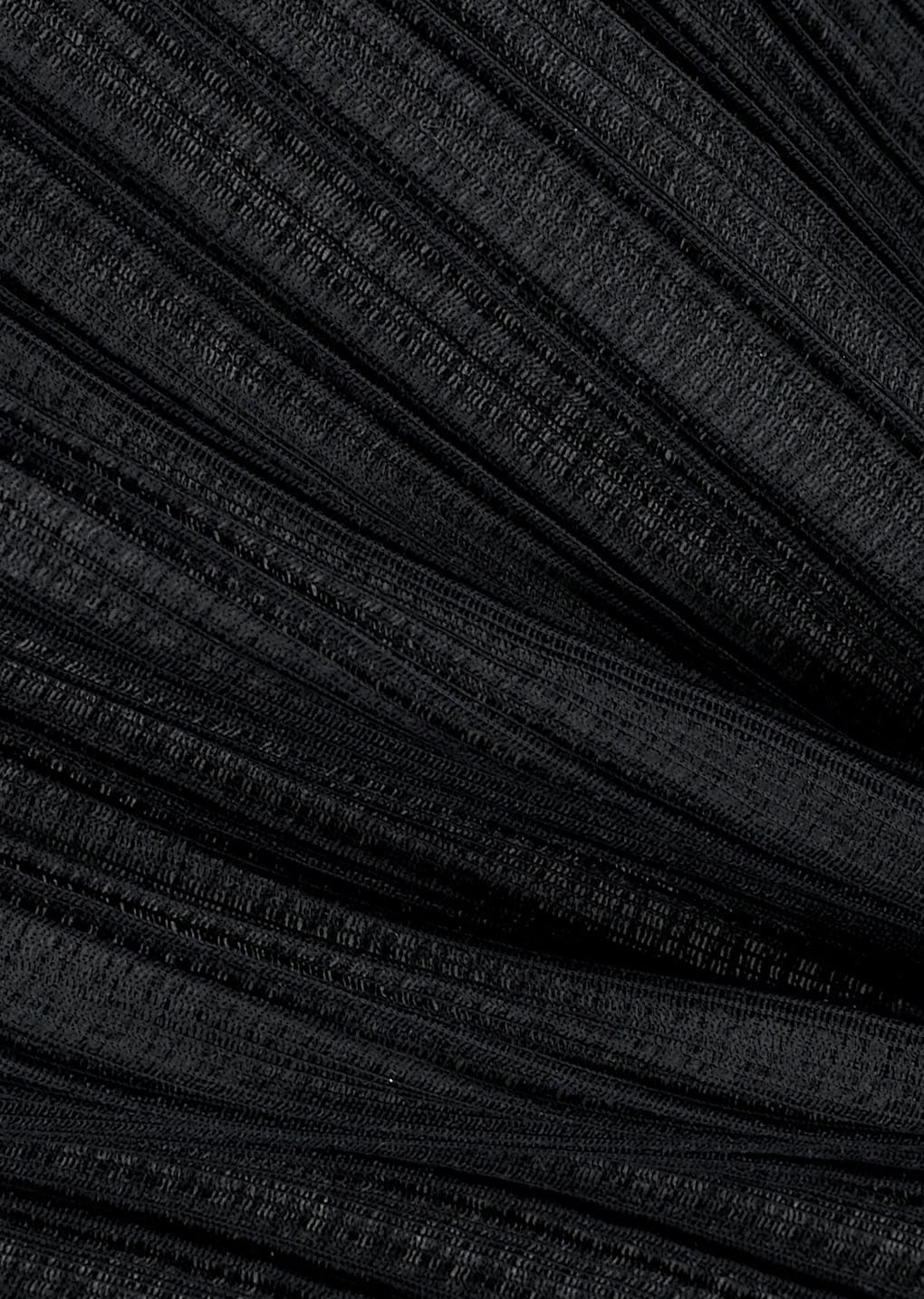 pleats hourglass mini dress, black