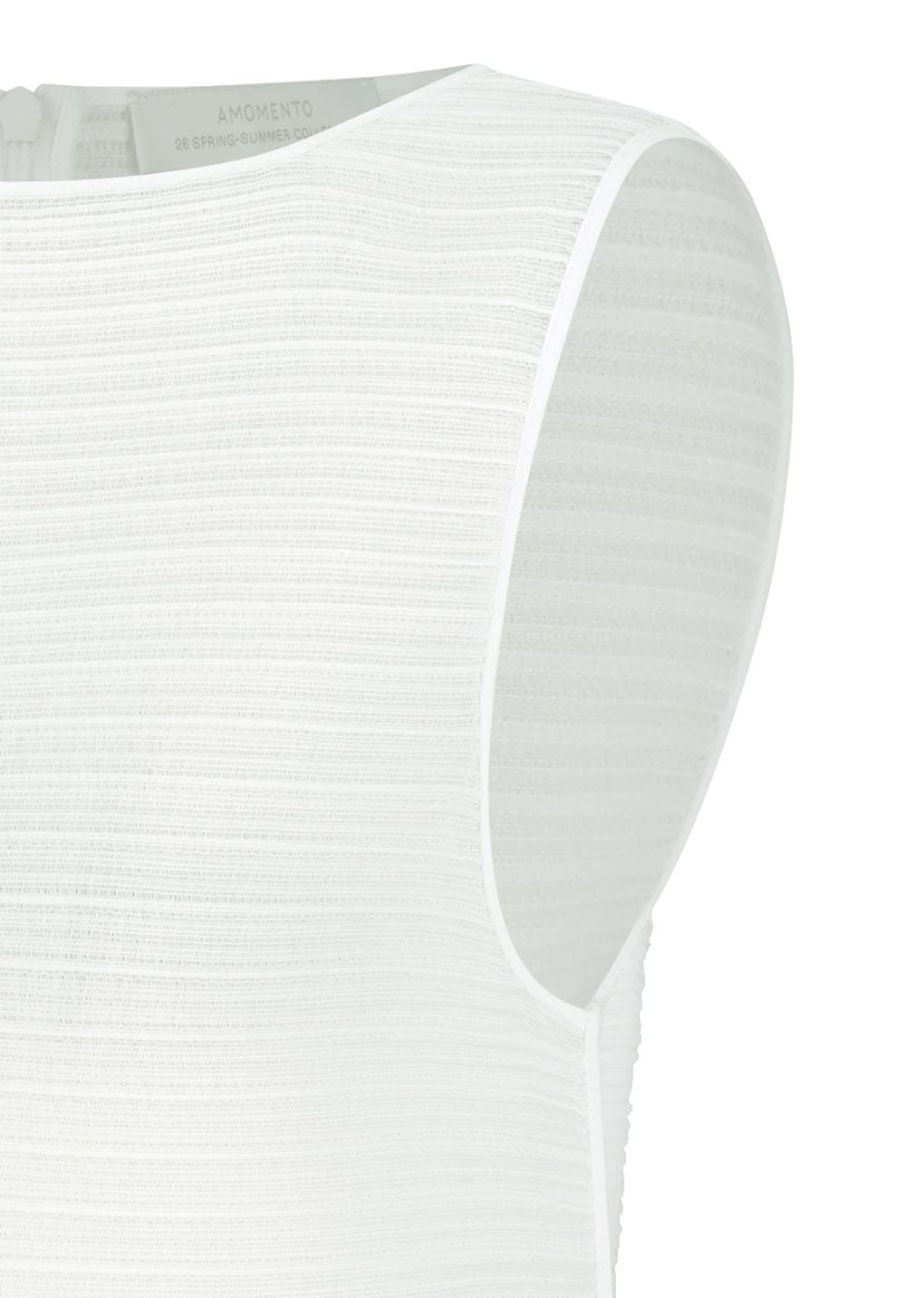 pleats hourglass mini dress, white