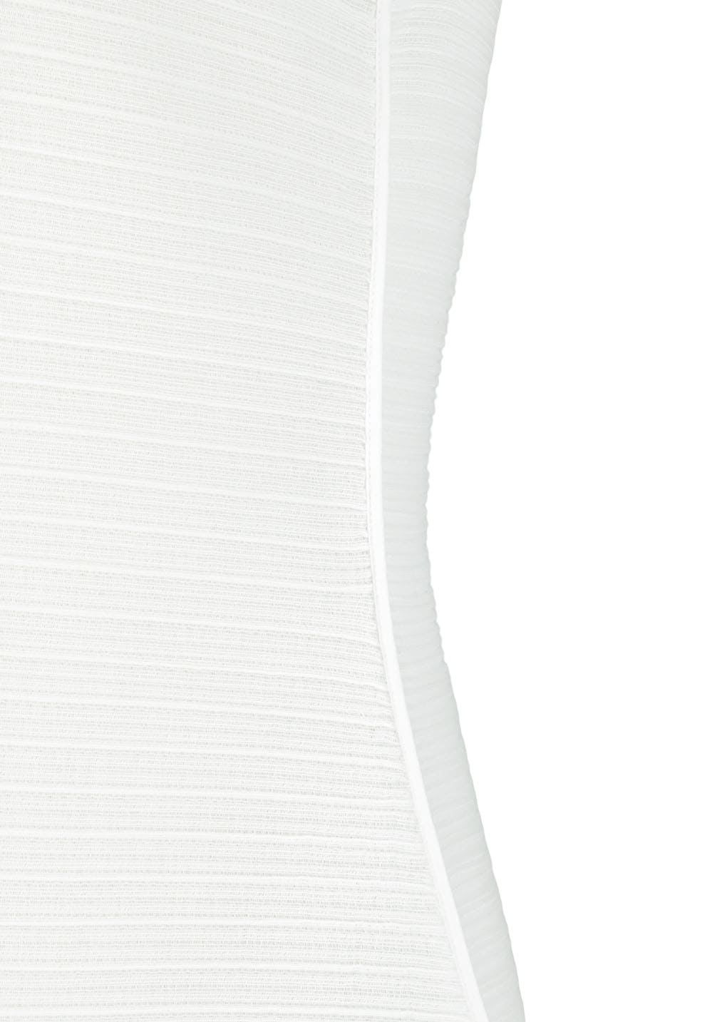 pleats hourglass mini dress, white
