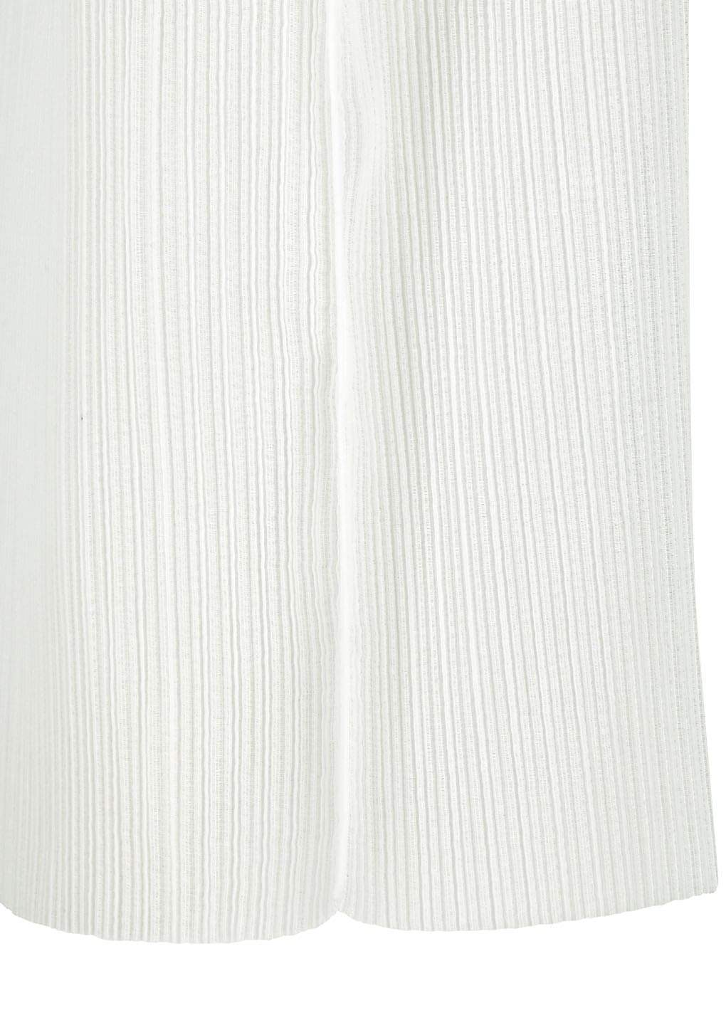 pleats zip up jumper, white