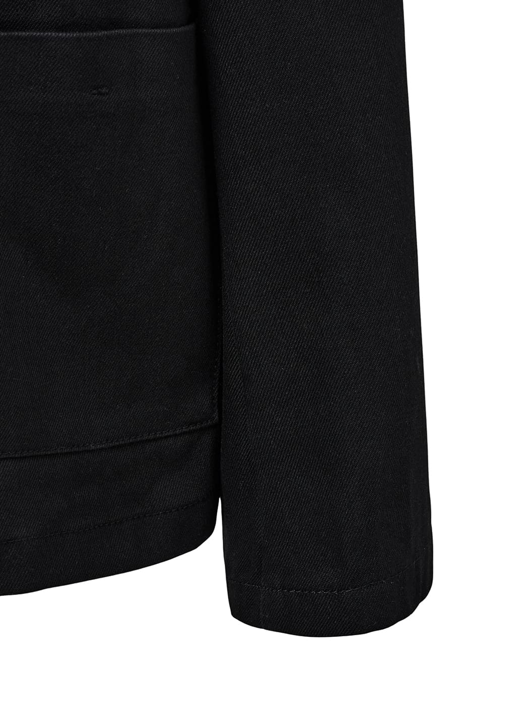 pocket denim jacket, black