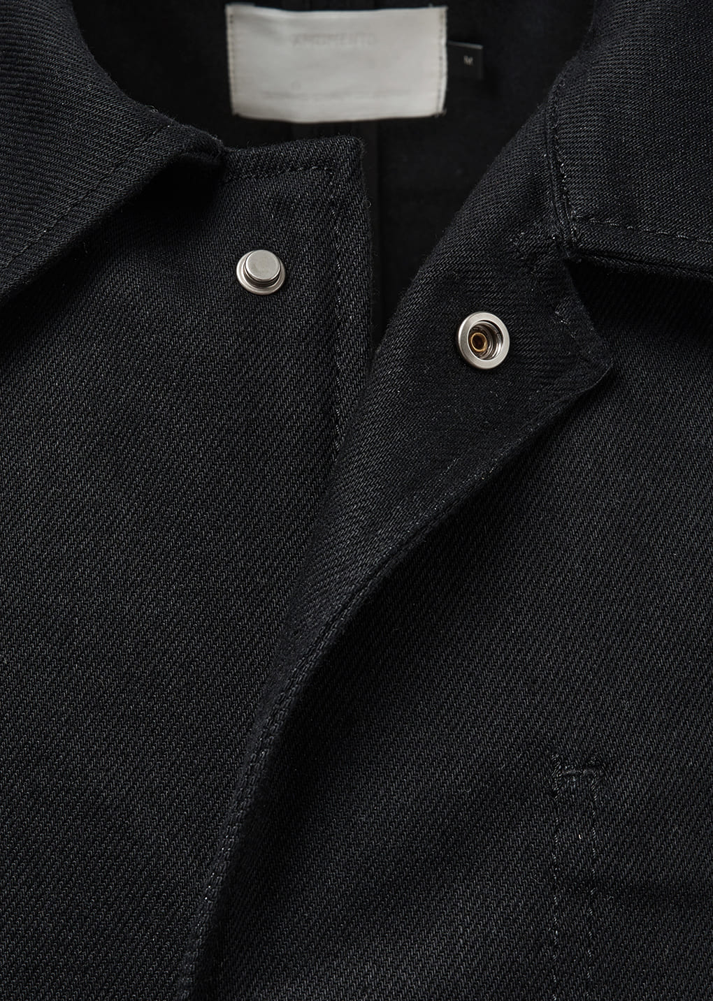 pocket denim jacket, black