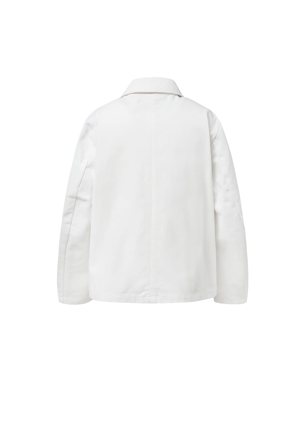 pocket denim jacket, white