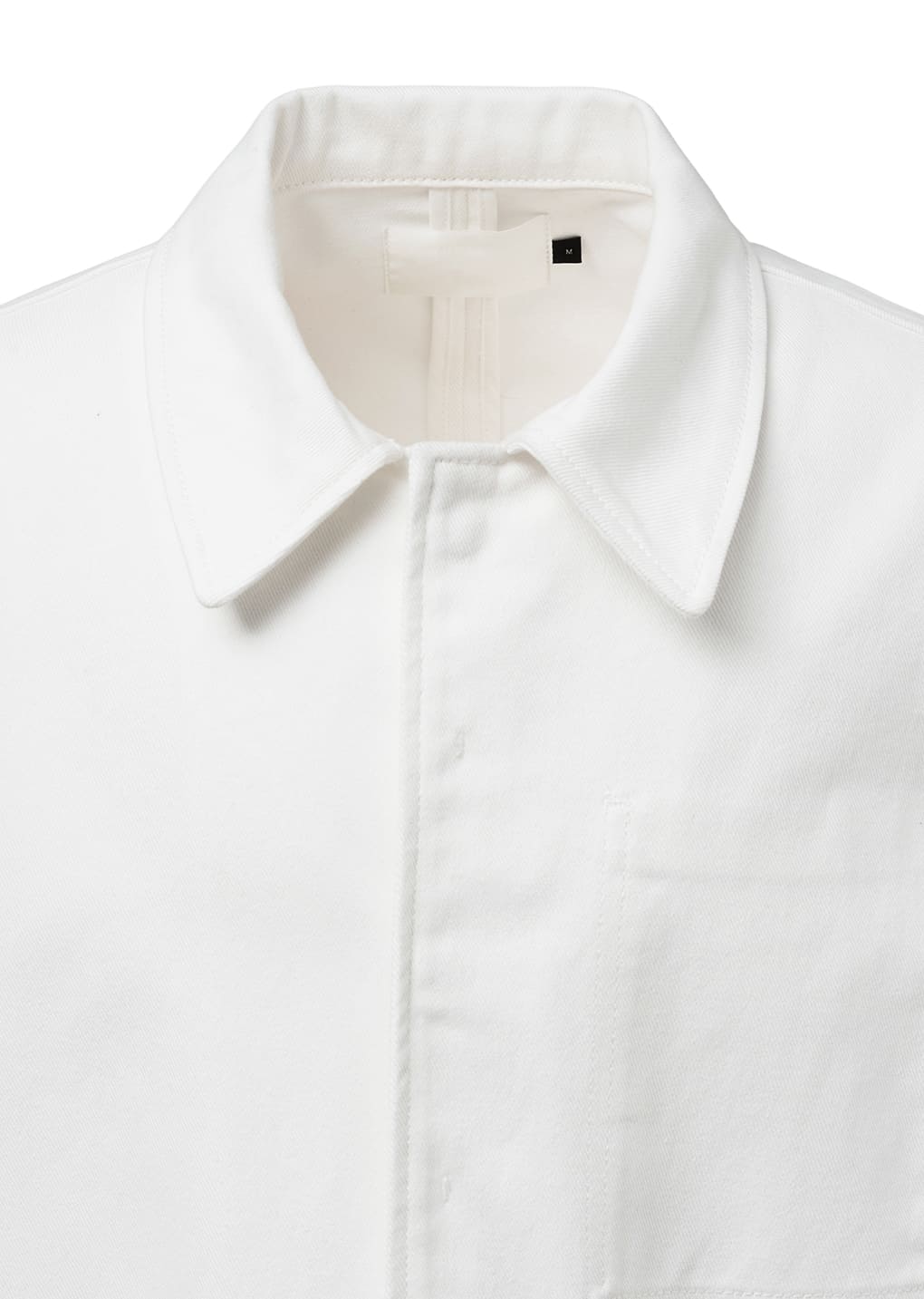 pocket denim jacket, white