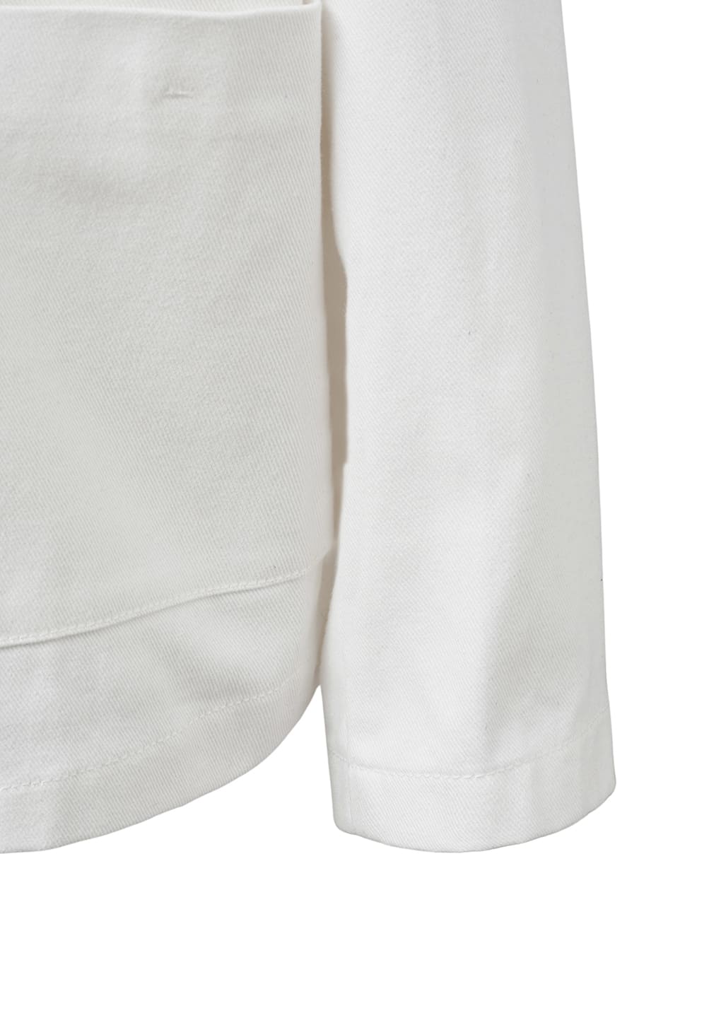 pocket denim jacket, white