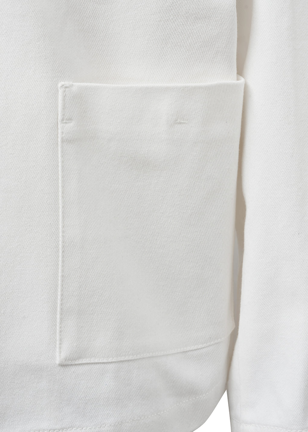 pocket denim jacket, white