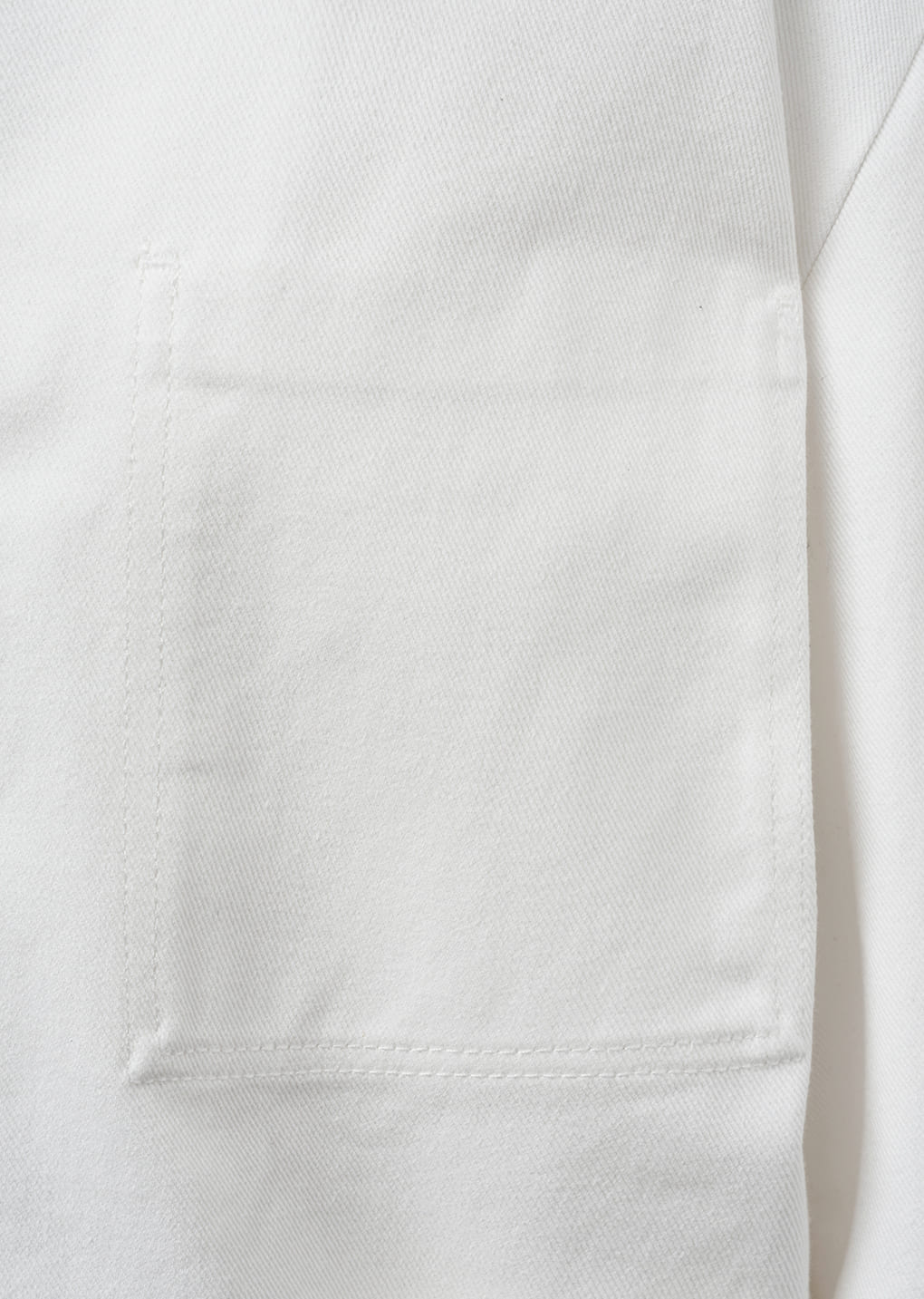 pocket denim jacket, white