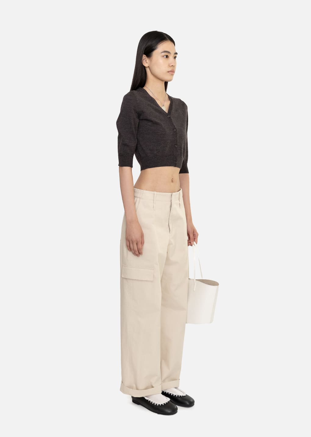 pocket work trousers, beige