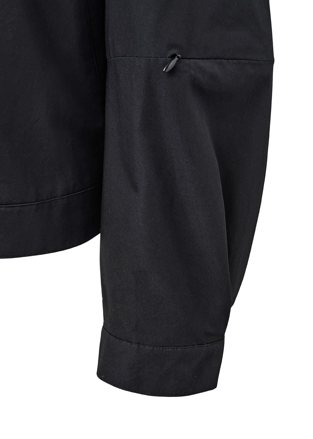 raglan cotton zip jumper, black