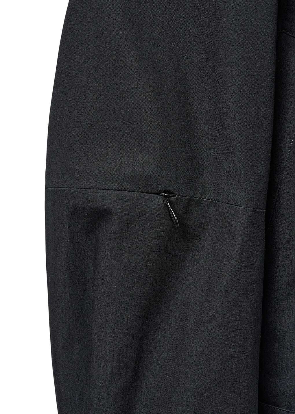 raglan cotton zip jumper, black