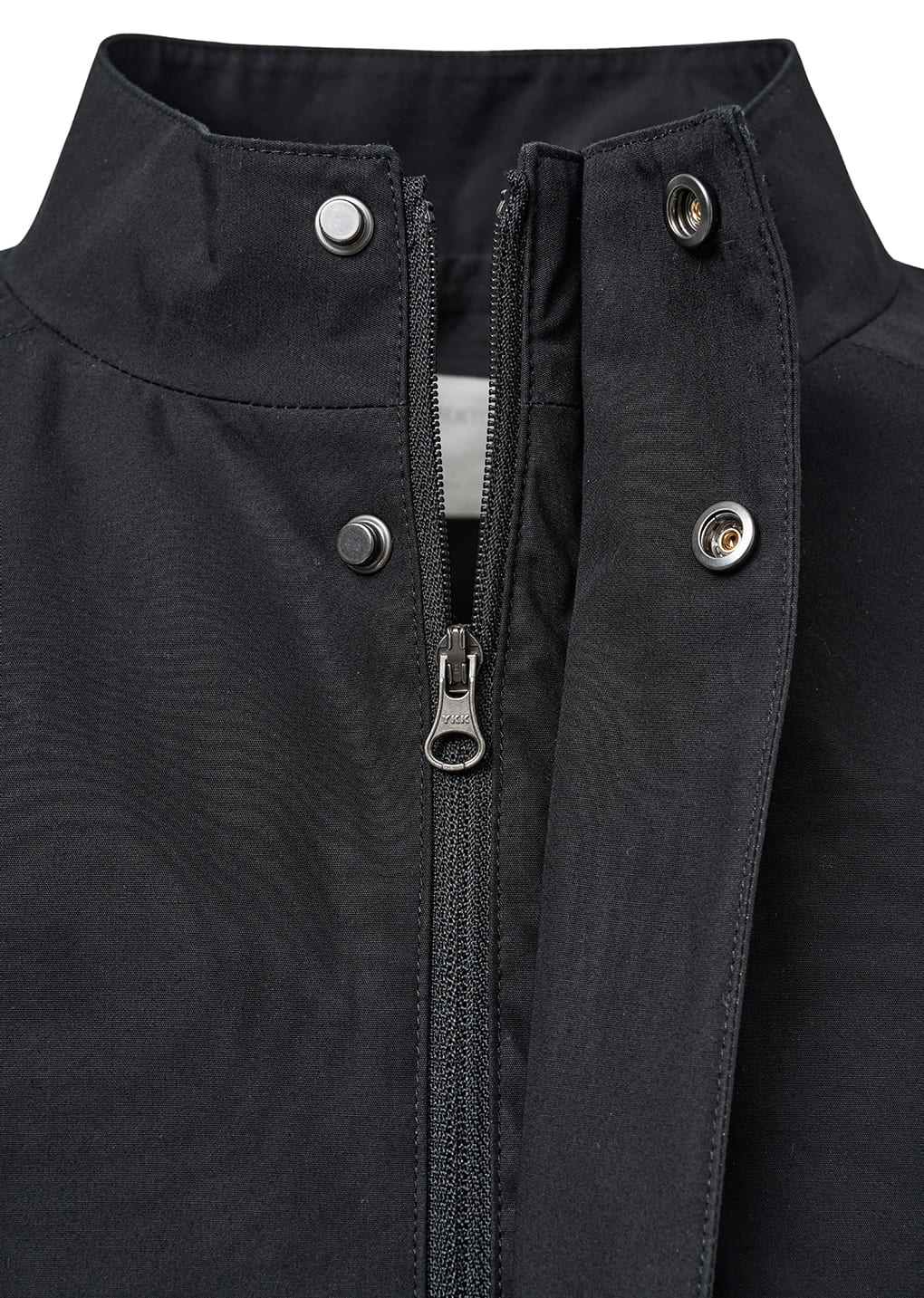 raglan cotton zip jumper, black