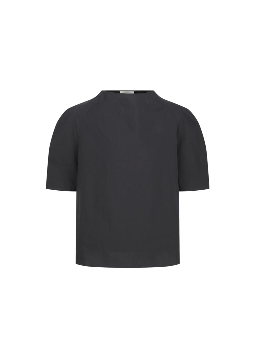 raglan cowl neck top, charcoal