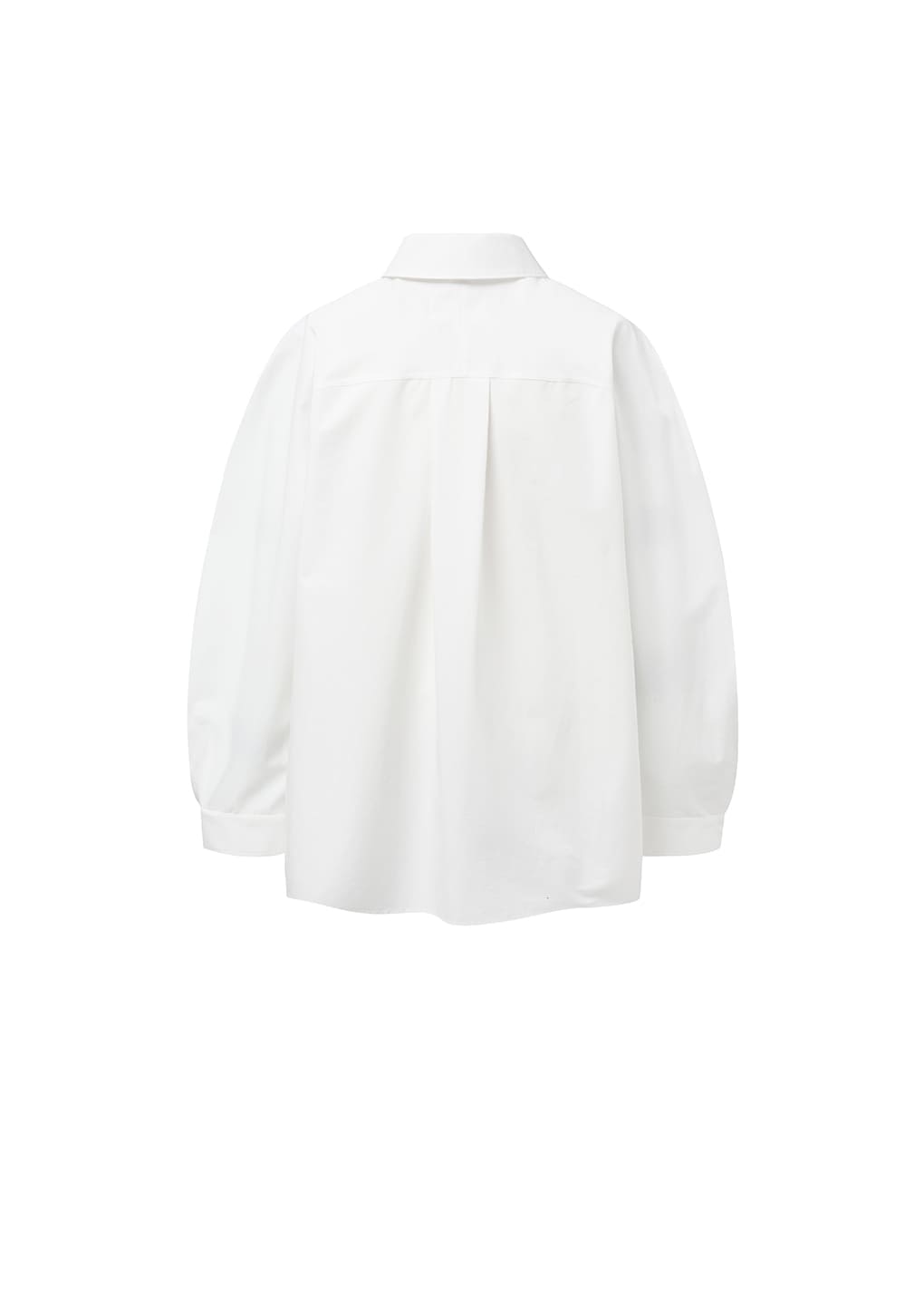 raglan oversized zip-up shirts, white