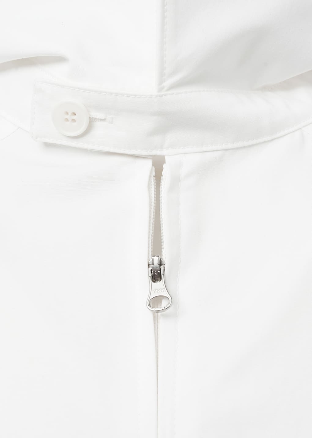 raglan oversized zip-up shirts, white
