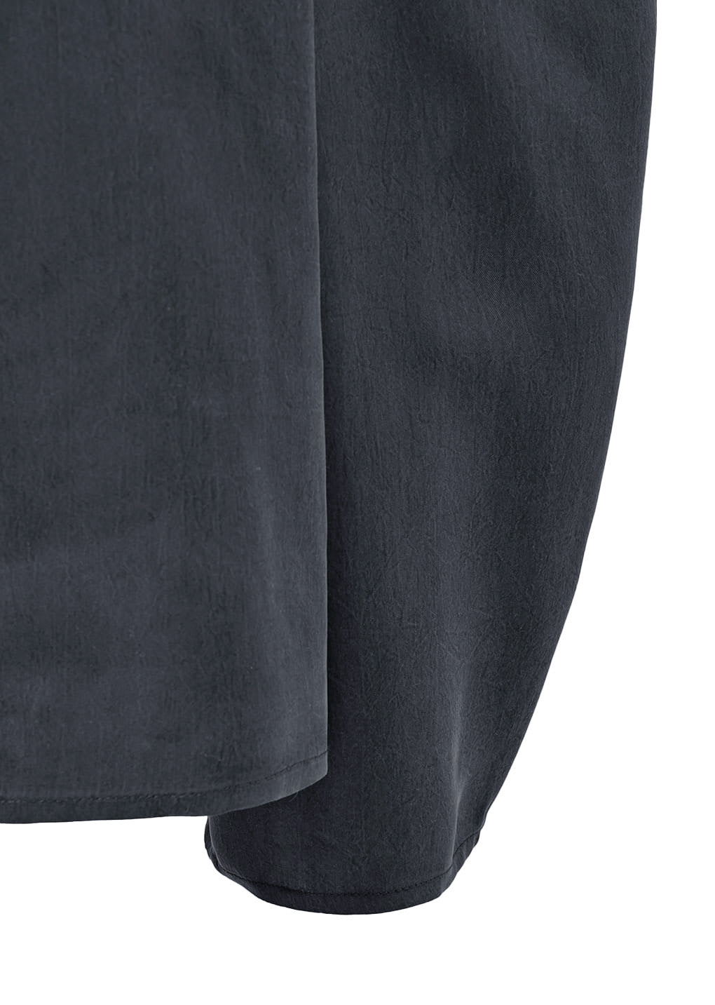 raglan cupro top, charcoal
