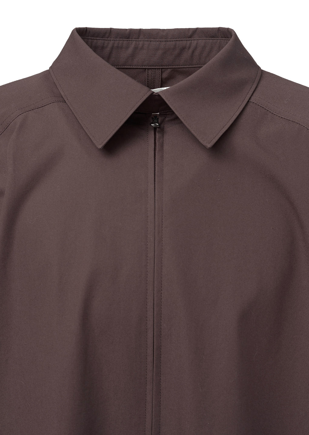 raglan oversized zip-up shirts, burgundy