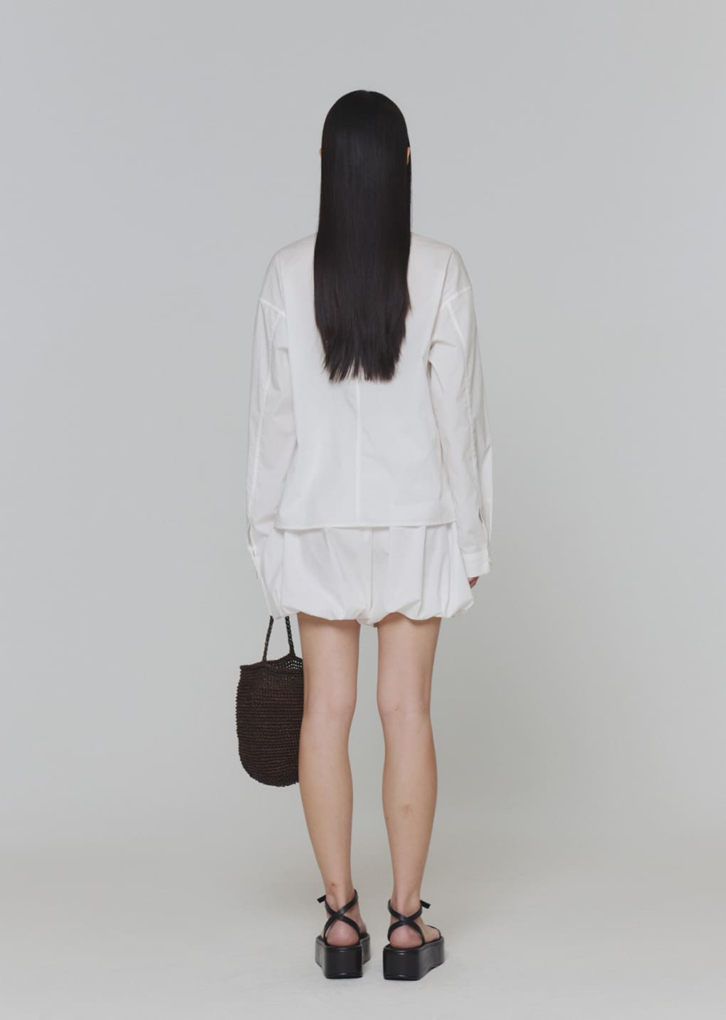 reverse pocket shirts, white