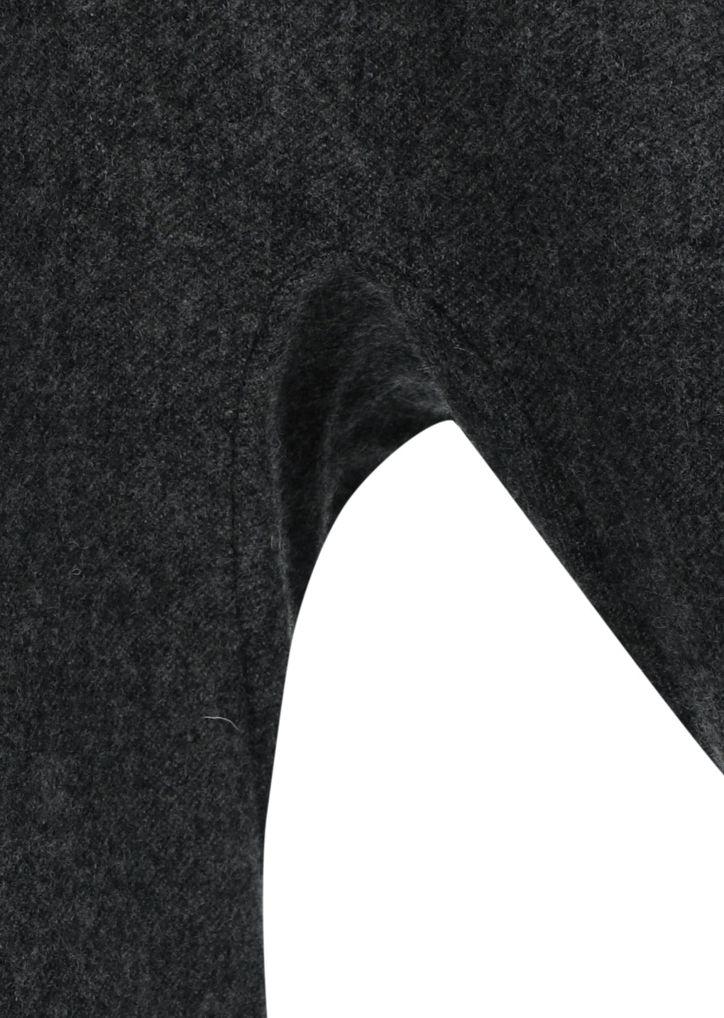 rounded shoulder long jacket, charcoal