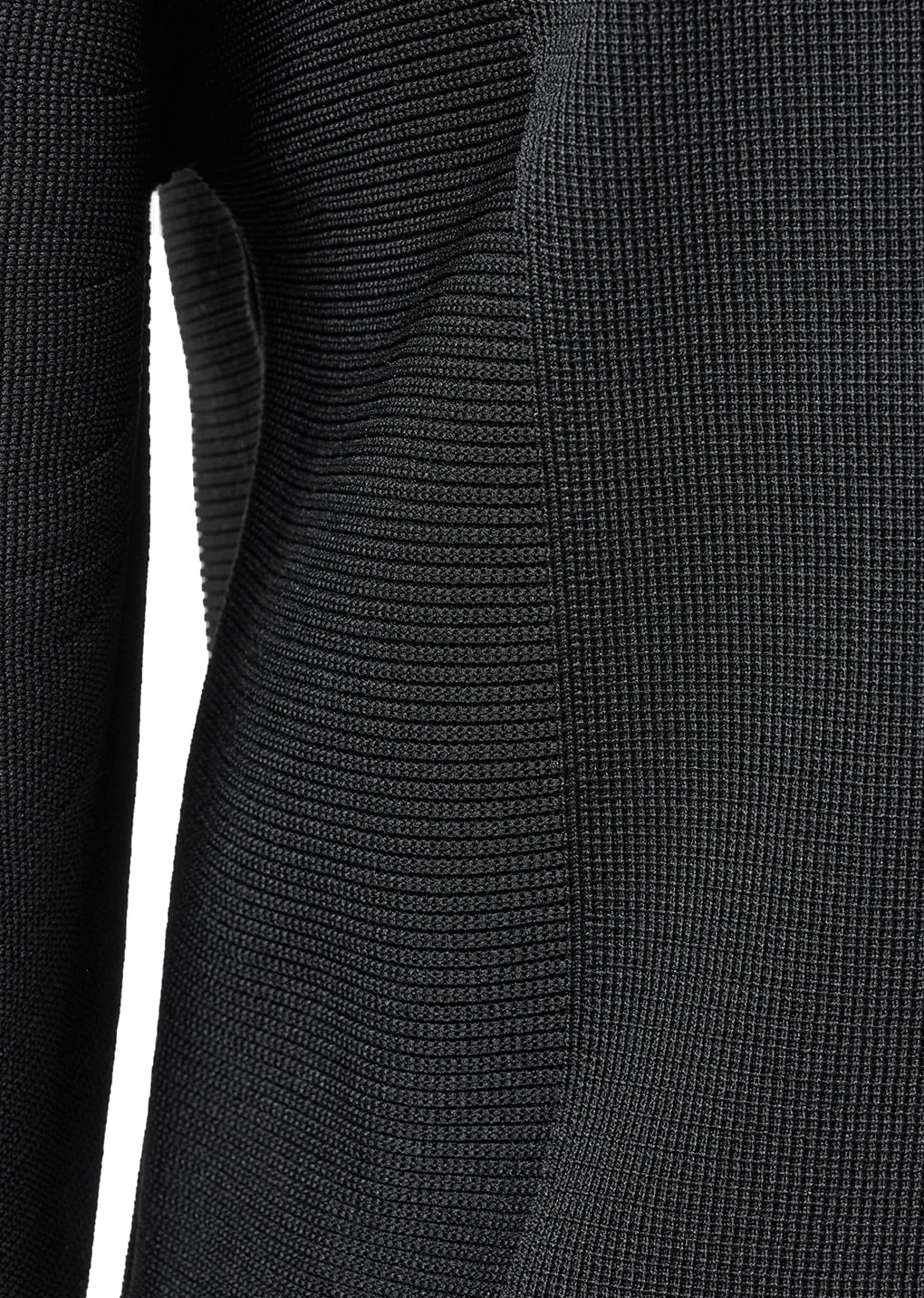 rounded zip-up cardigan, black