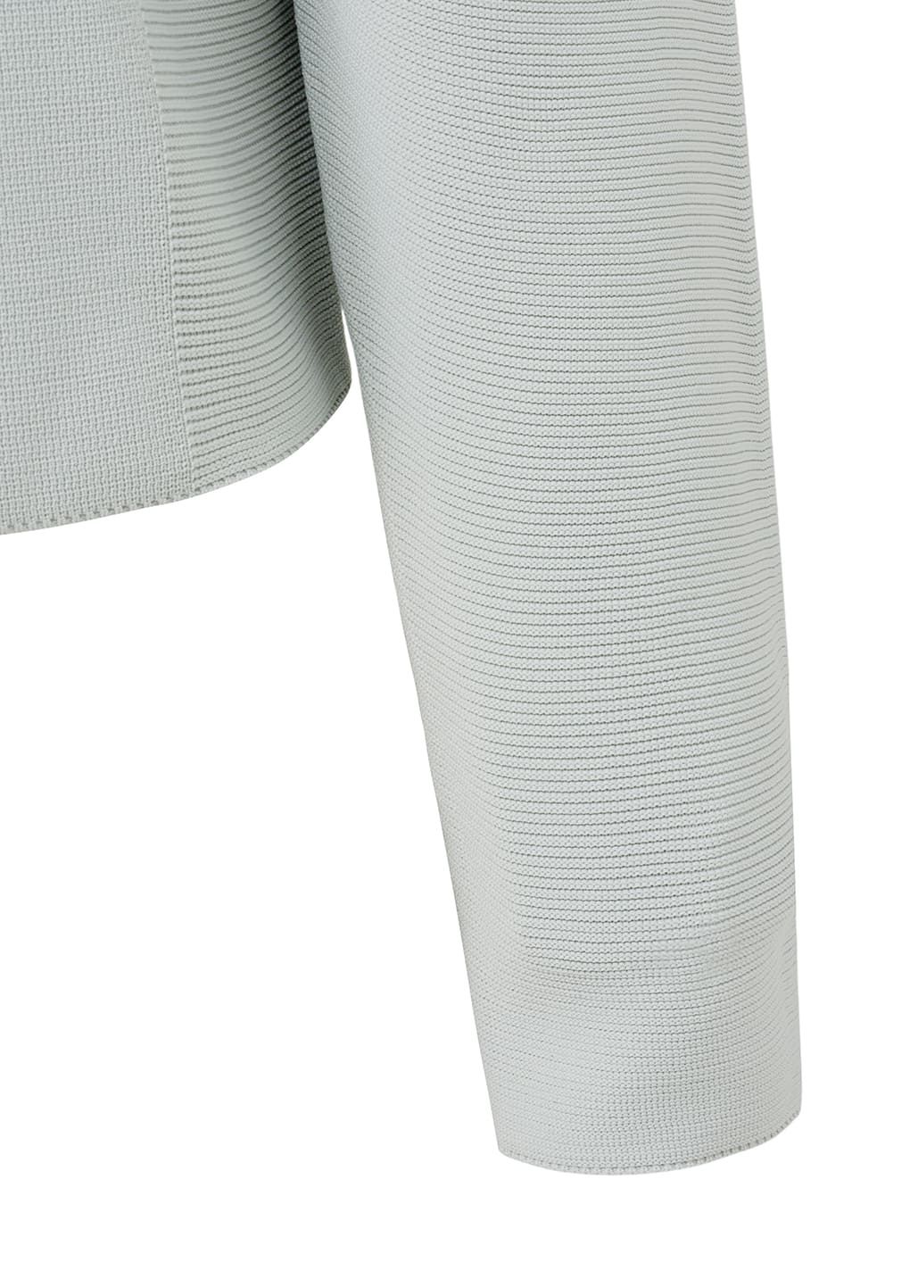 rounded zip-up cardigan, grey