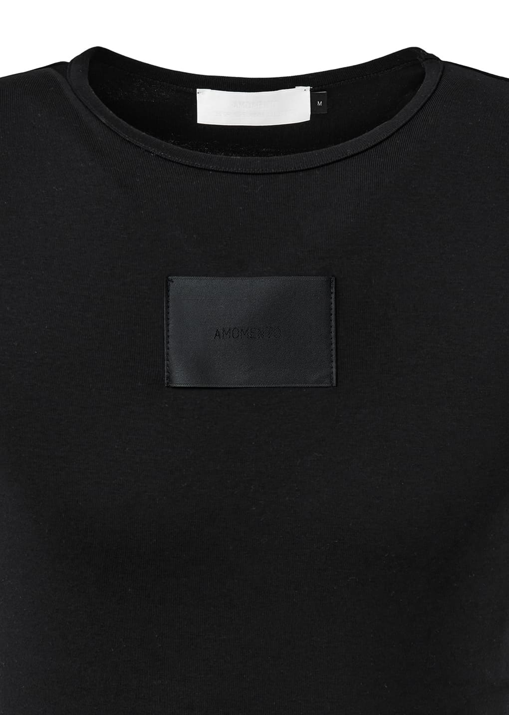 round neck sleeveless top, black