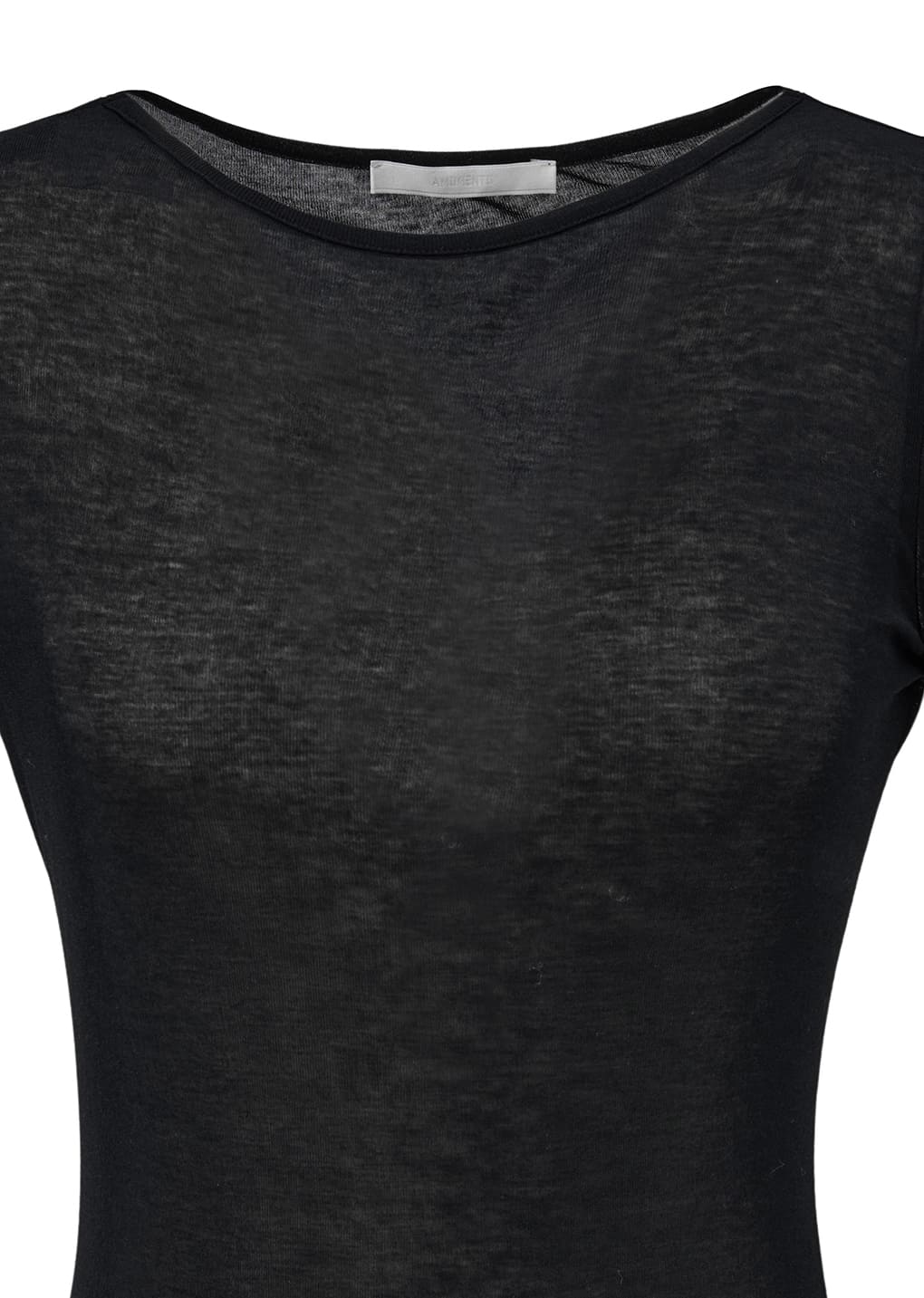 round short sleeve t-shirts, black