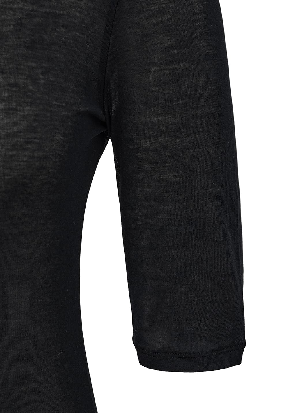 round short sleeve t-shirts, black