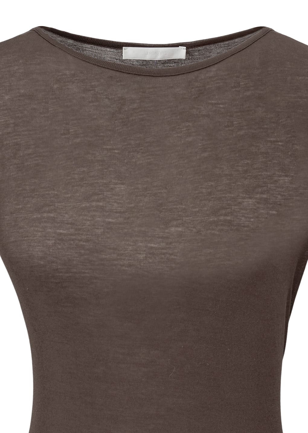 round short sleeve t-shirts, brown