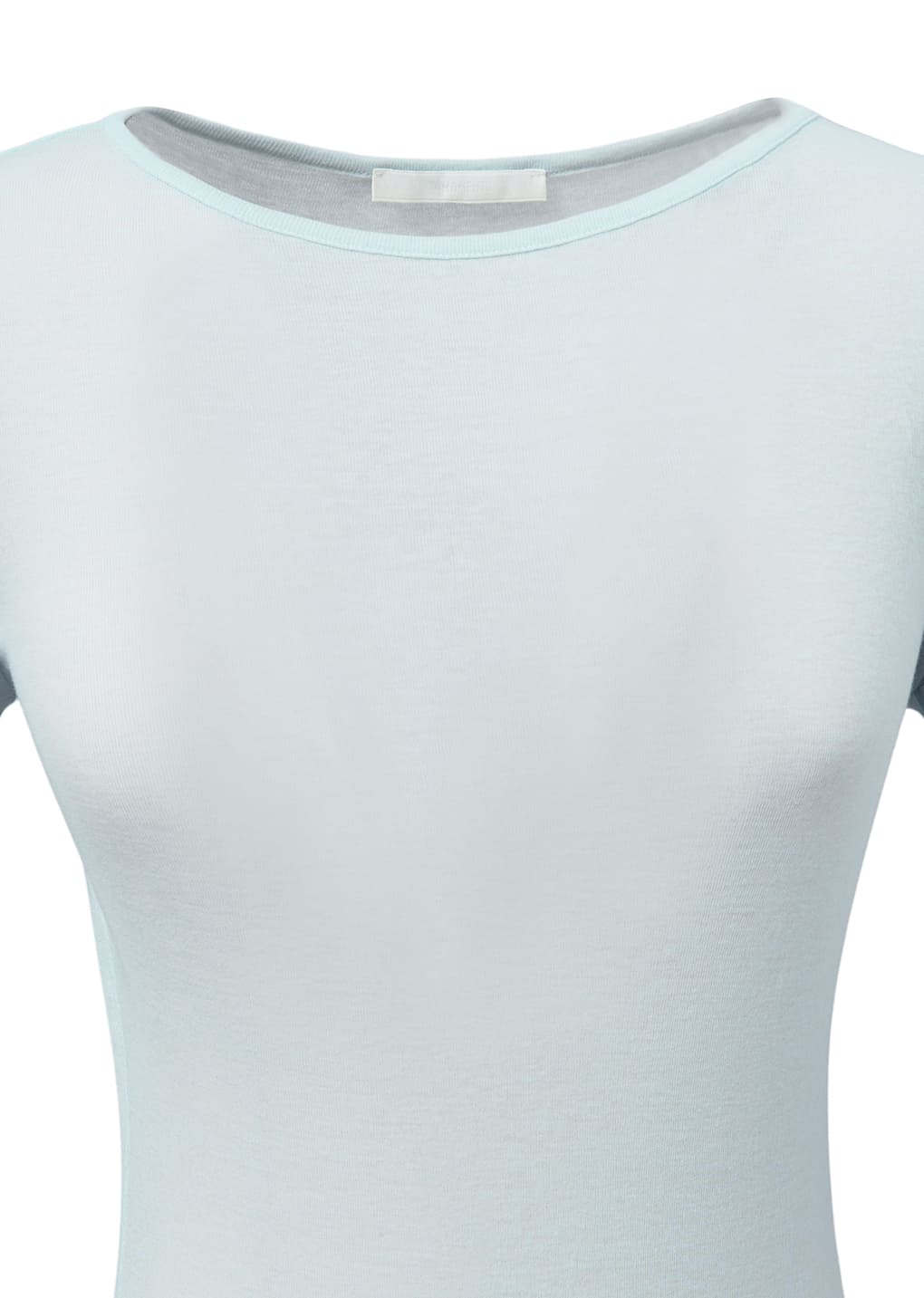 round short sleeve t-shirts, light blue