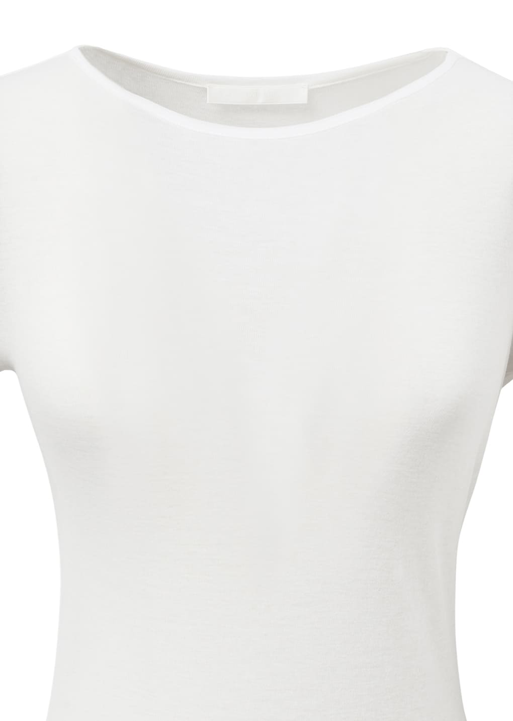 round short sleeve t-shirts, white