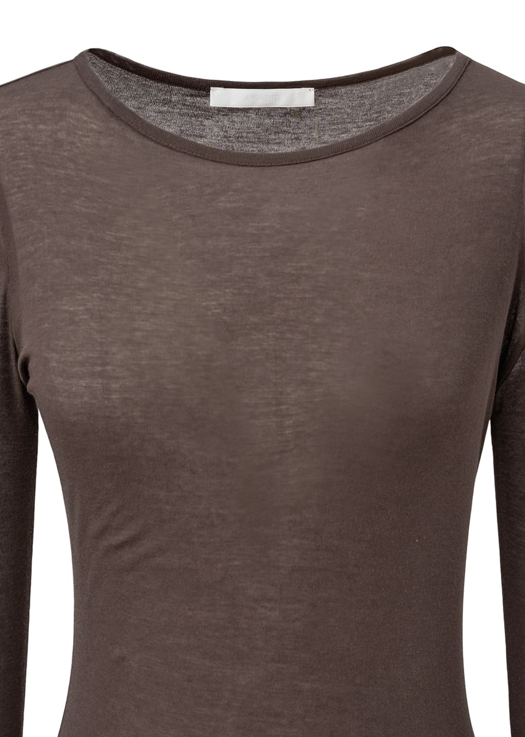 round t-shirts, brown