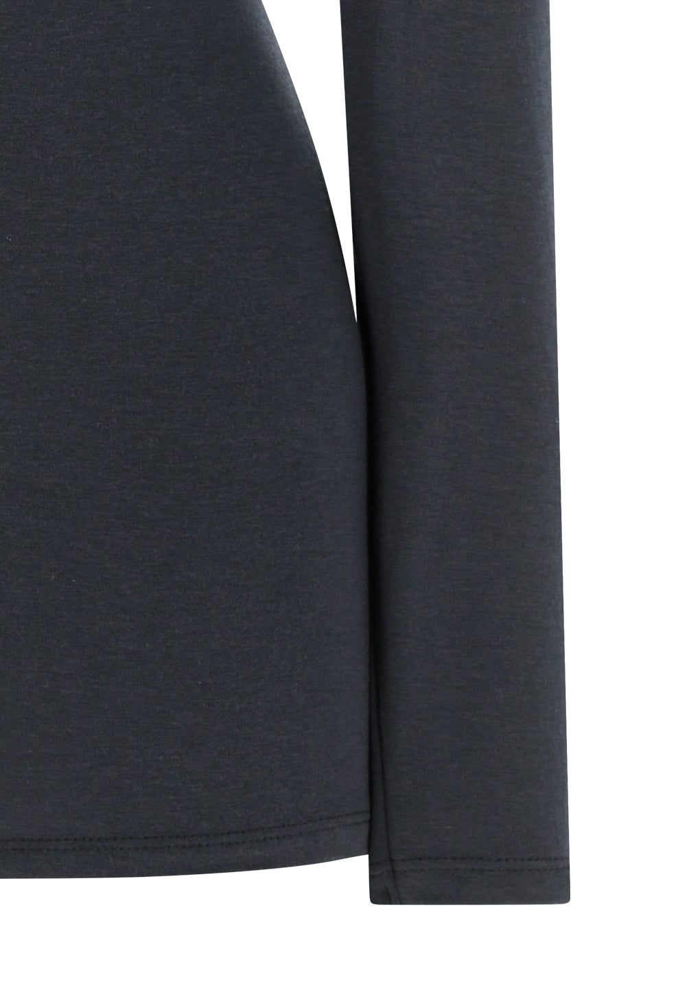 round t-shirt, charcoal