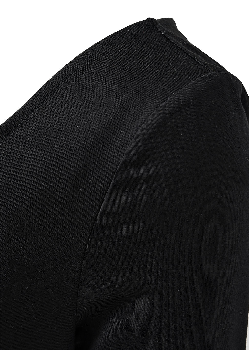 scoop neck short sleeve t-shirts, black
