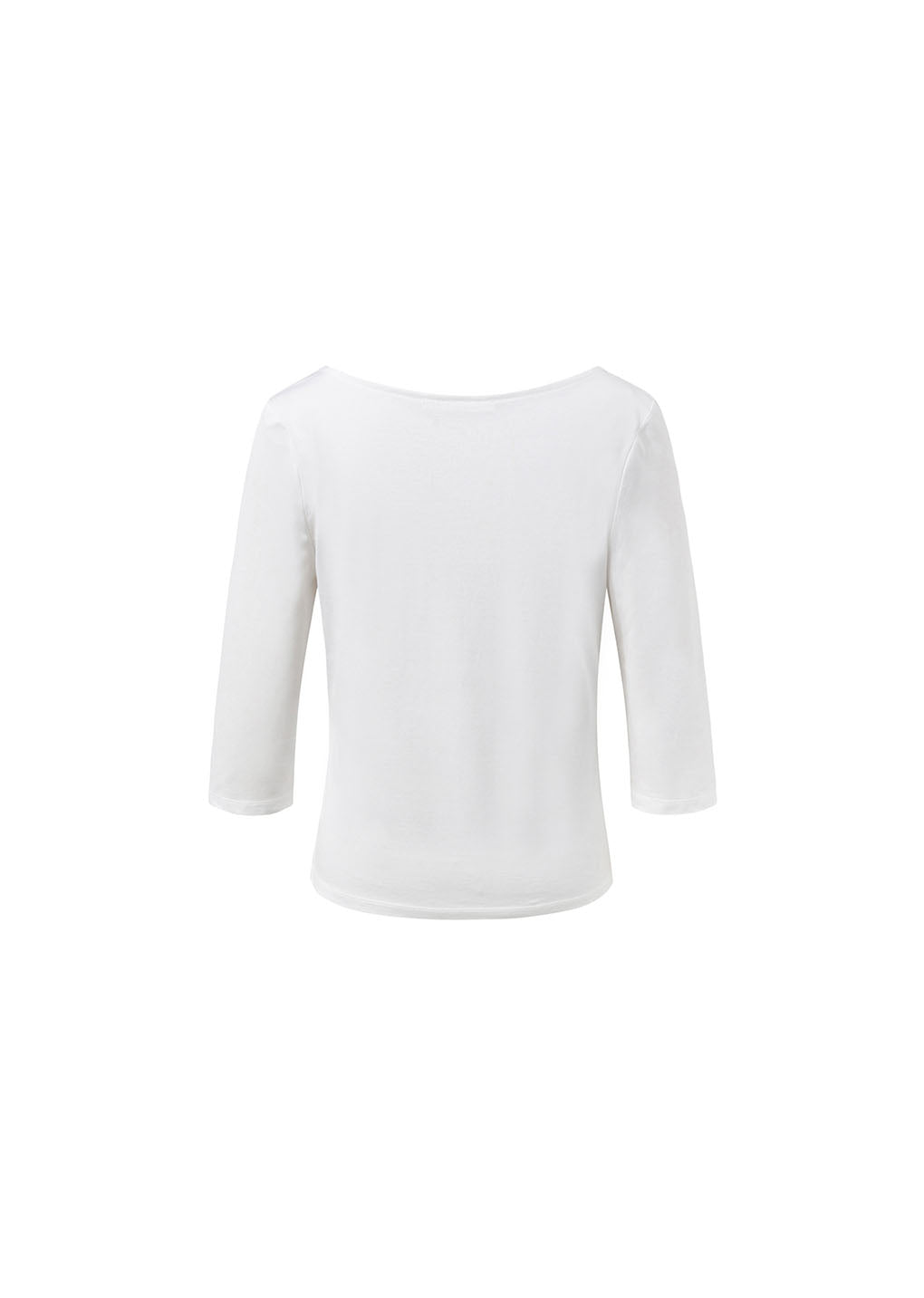 scoop neck short sleeve t-shirts, white