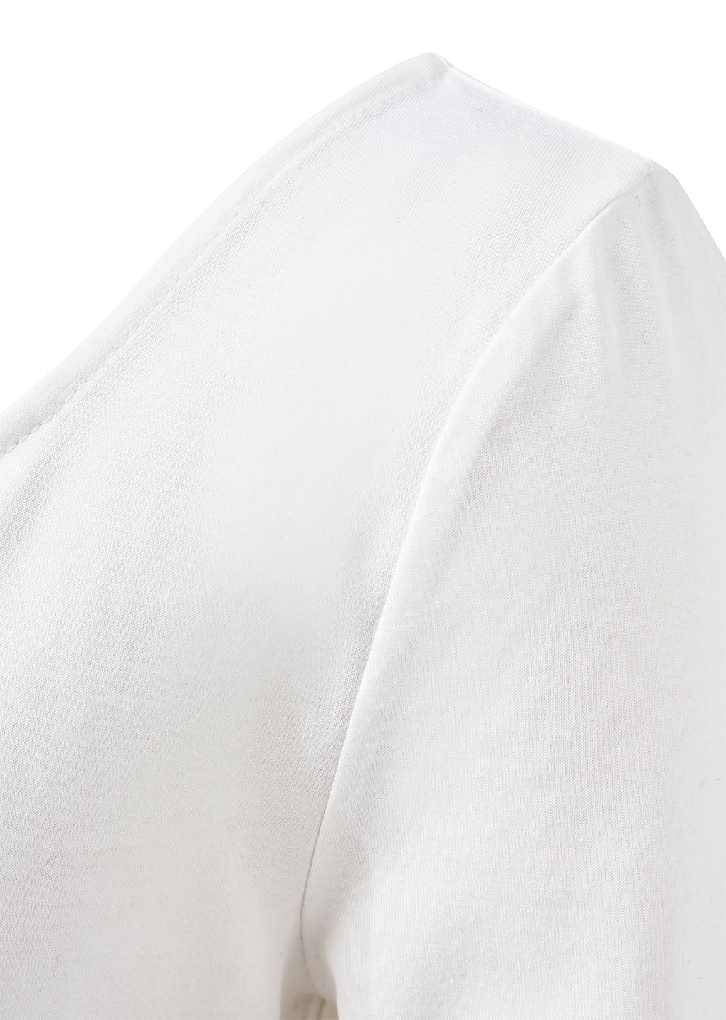 scoop neck short sleeve t-shirts, white