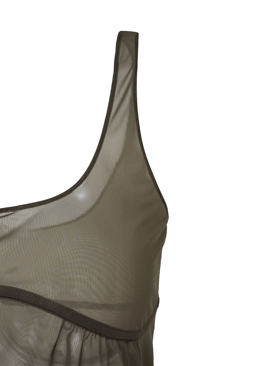 sheer bra top, brown