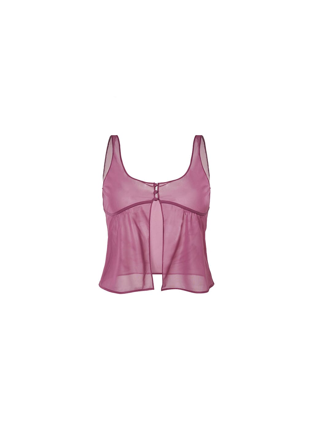 sheer bra top, pink