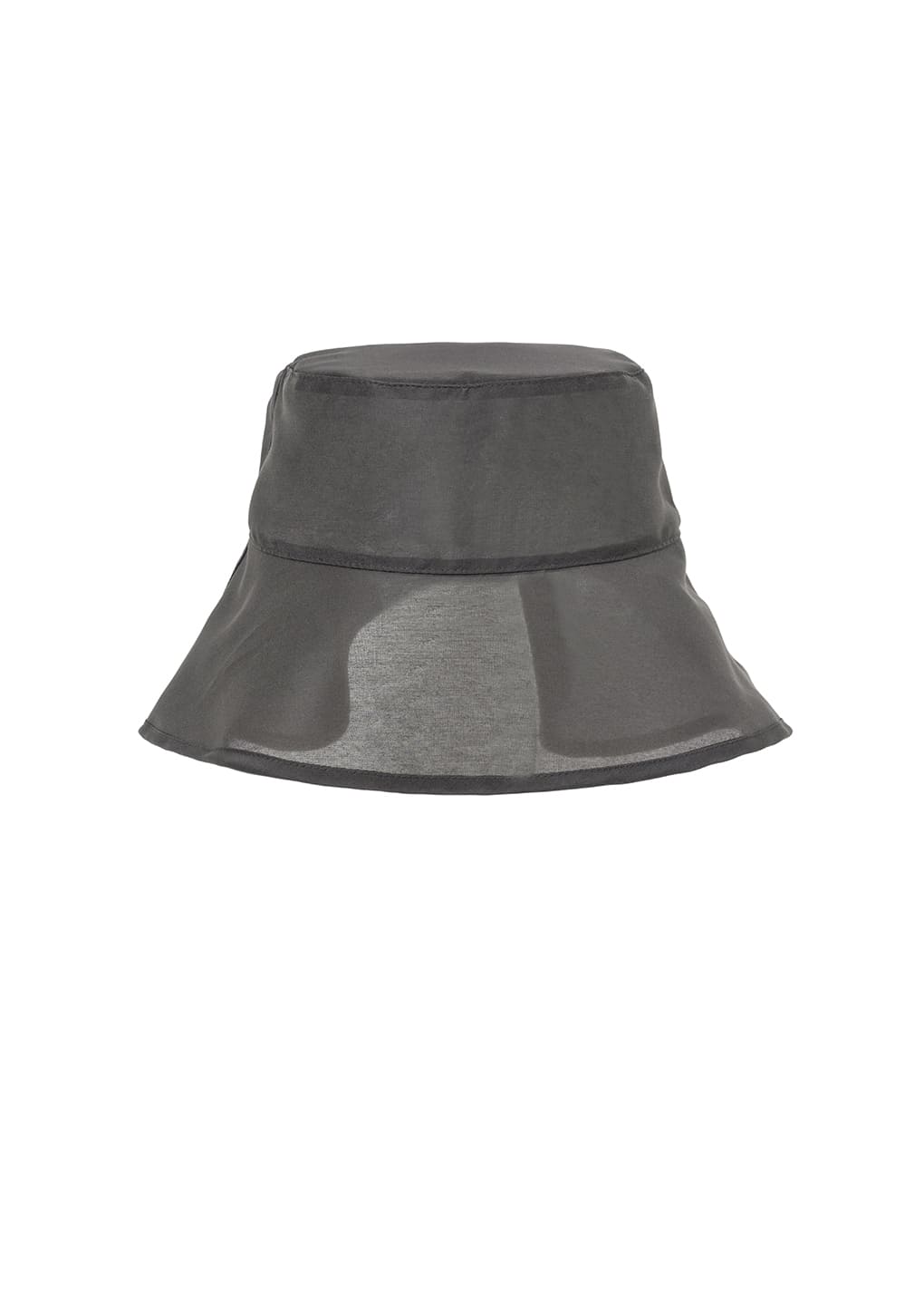 sheer bucket hat, charcoal